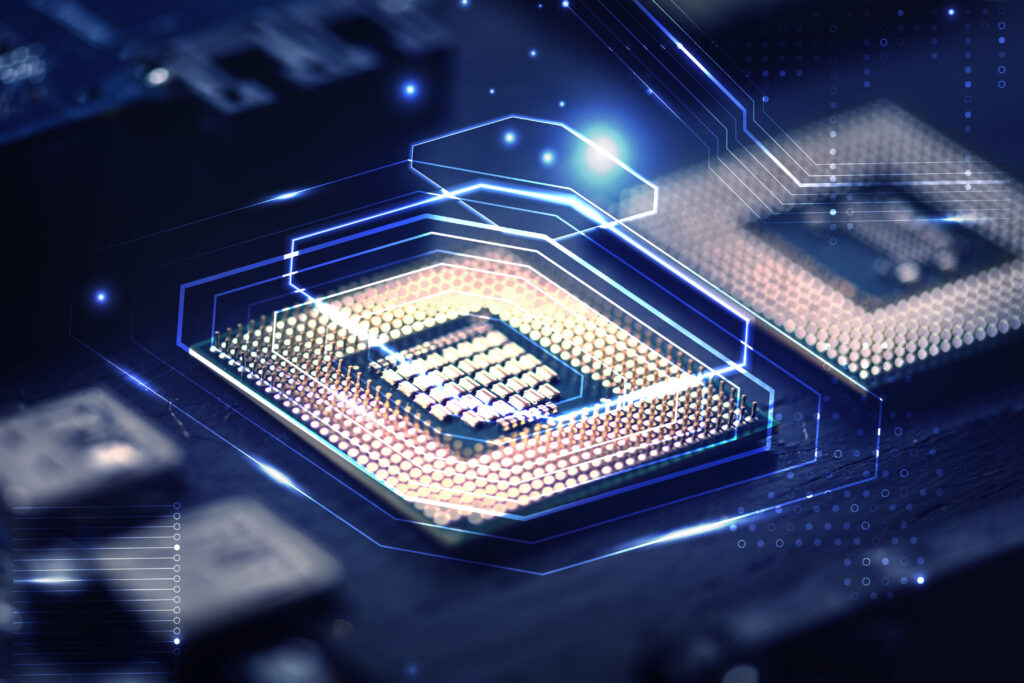 smart microchip background motherboard closeup technology remix